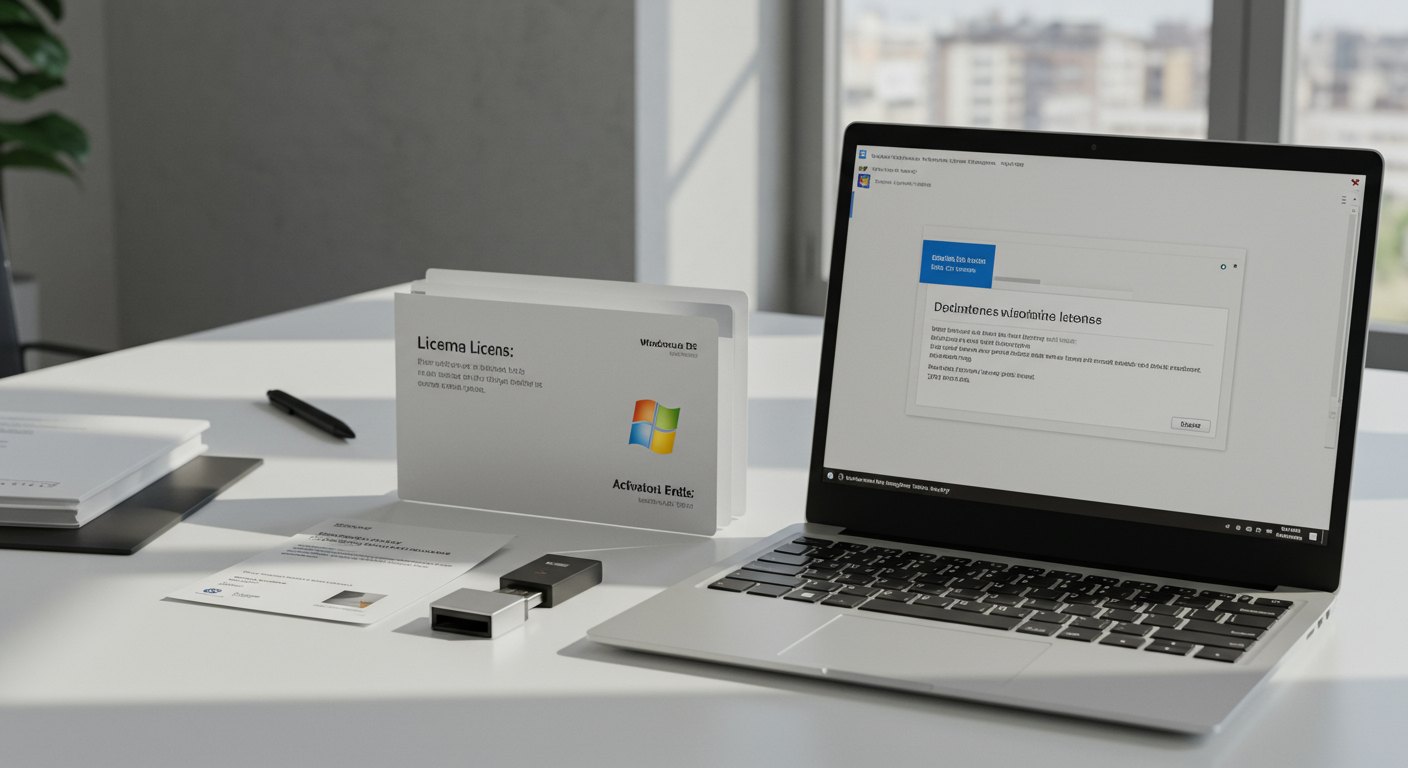 正規品保証付きWindowsライセンスの納品イメージ