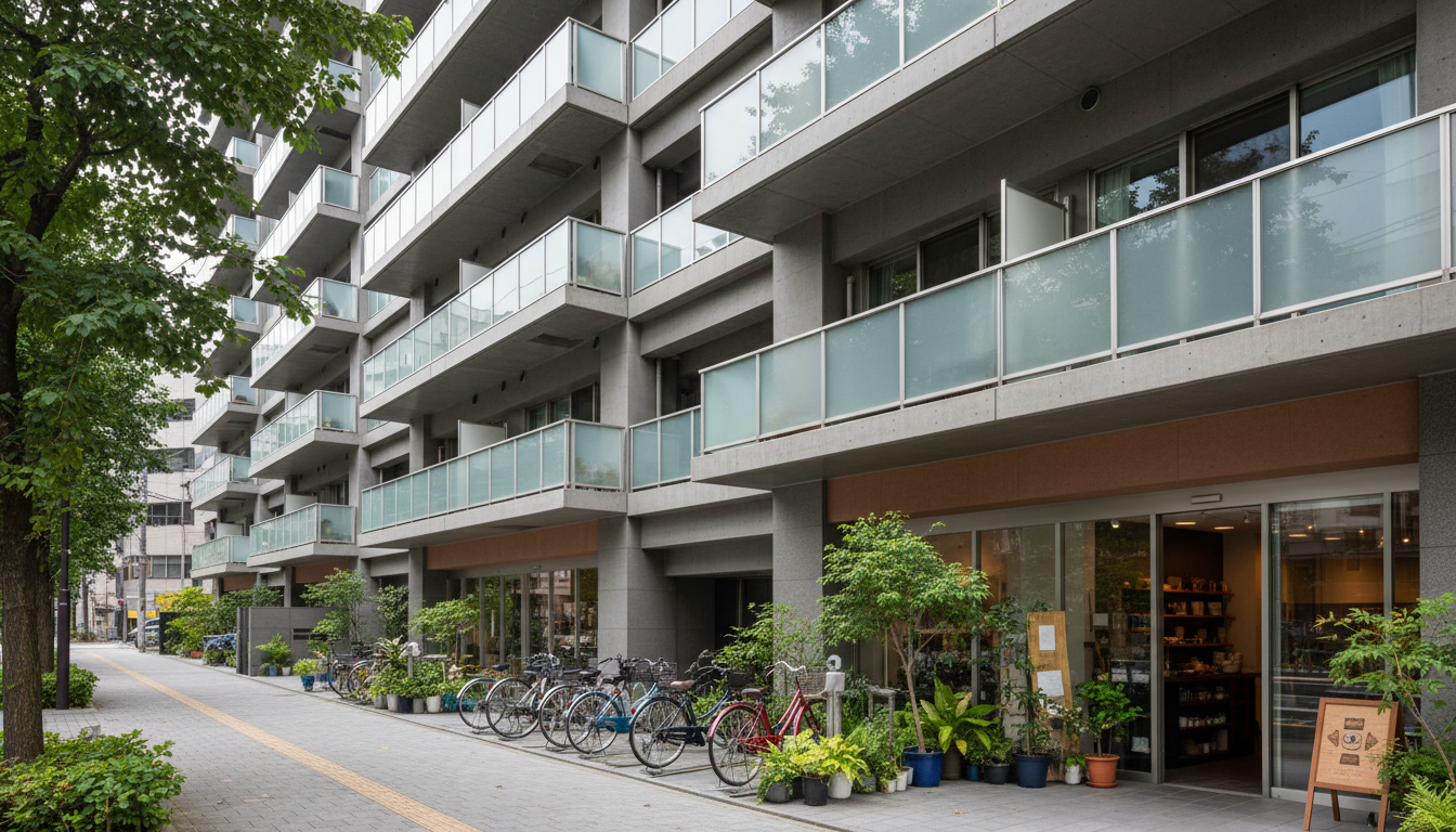 佃エリアの賃貸マンションの外観イメージ