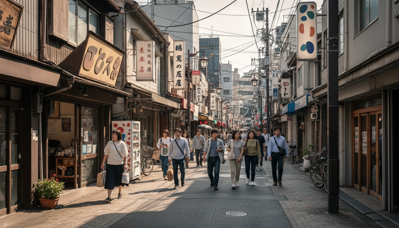 入船エリアの商店街