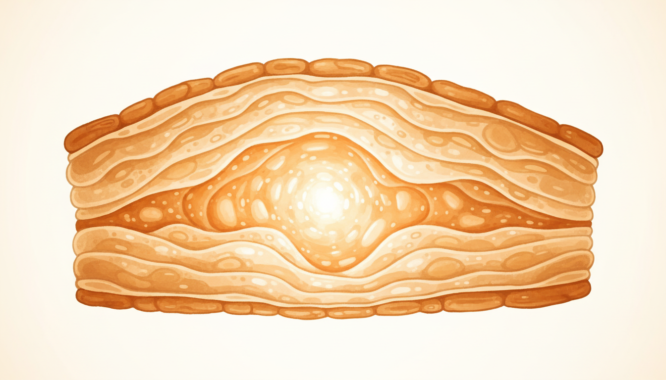 三次象牙質の形成メカニズムと知覚過敏の自然治癒プロセスのイメージ
