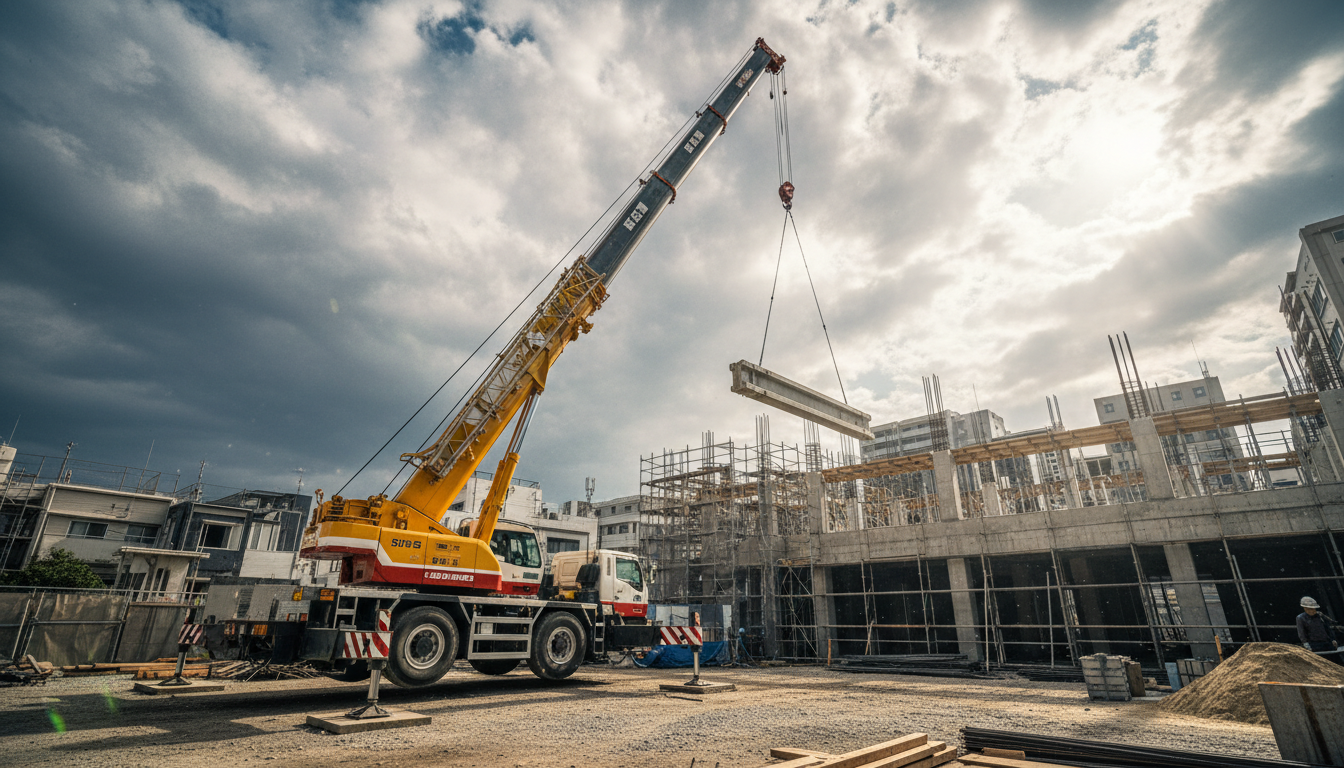 クレーン車 建設現場 作業 通行許可申請