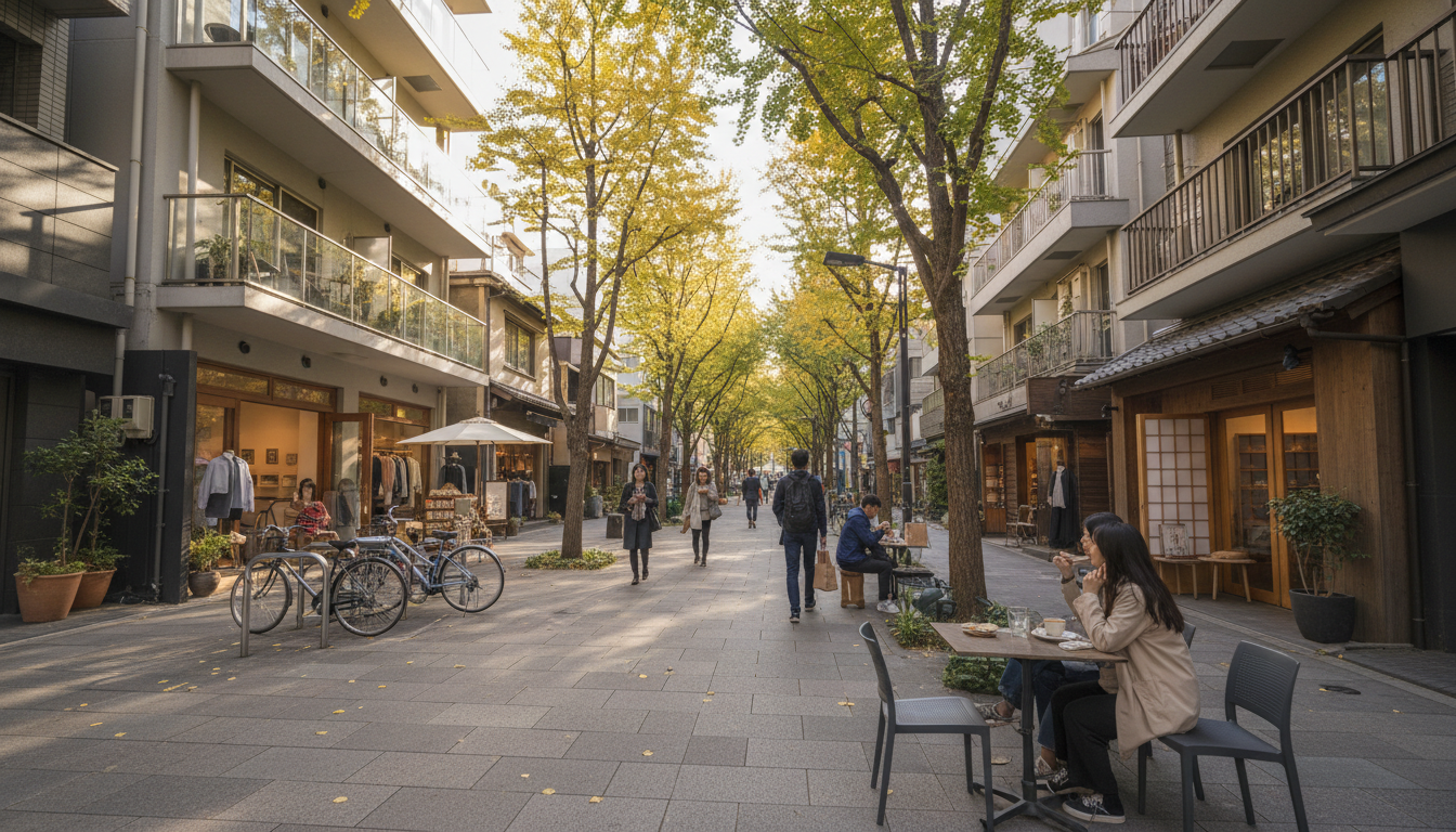 麻布十番駅周辺の街並みとファミリー向け住環境