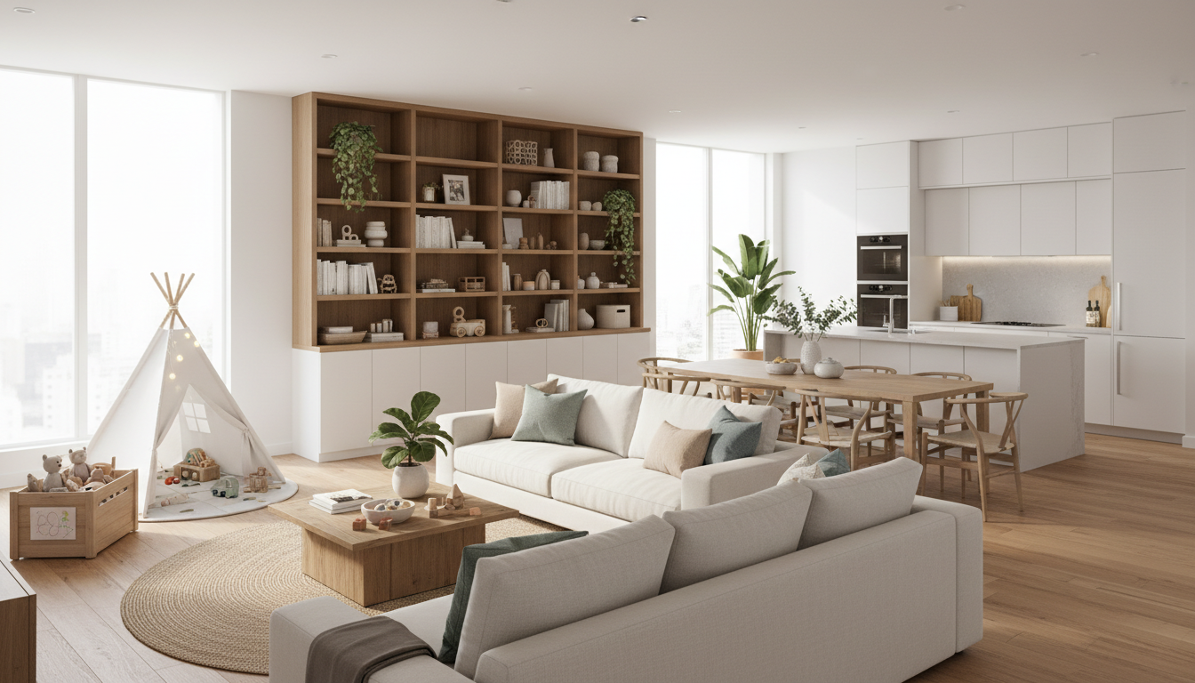 ファミリー向けマンションの間取りと居住空間