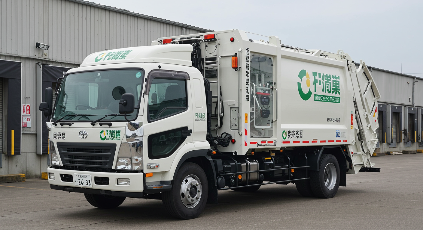 産業廃棄物収集運搬車両の表示例
