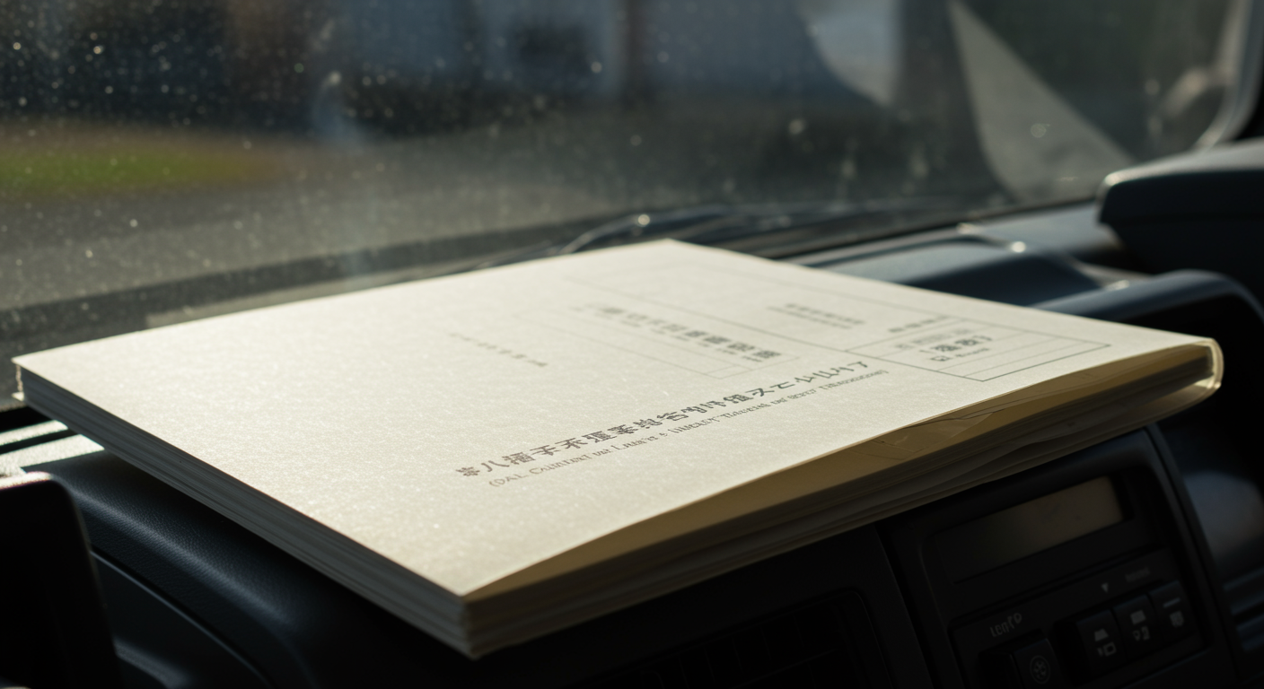 産業廃棄物運搬時の携帯書類フォルダー