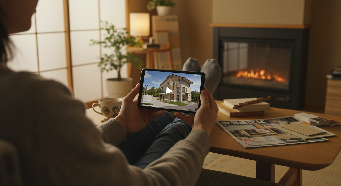 建築関連のYouTube動画を視聴するユーザー