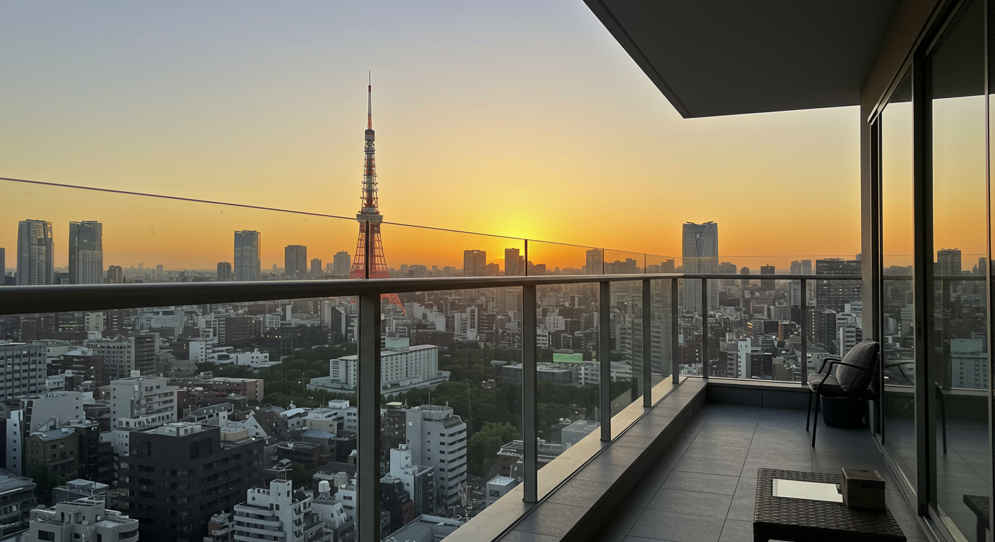 麻布台の高級マンションからの眺望