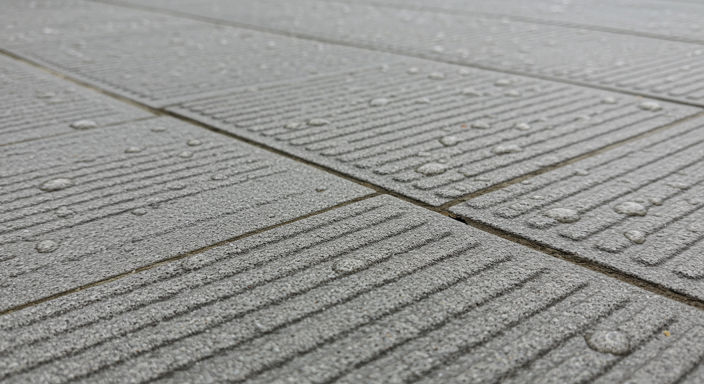 滑り止め加工された外構タイル