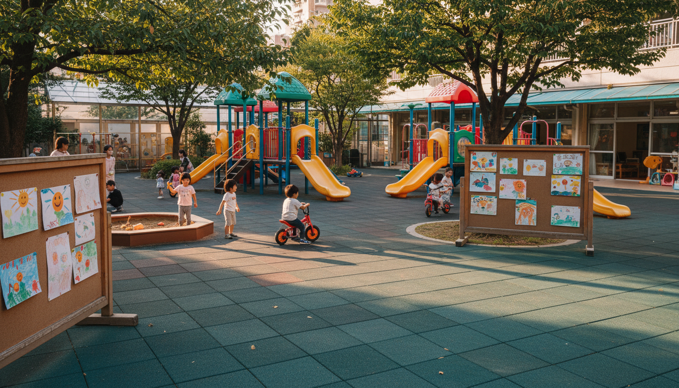六本木周辺の保育園と子どもたちが遊ぶ公園