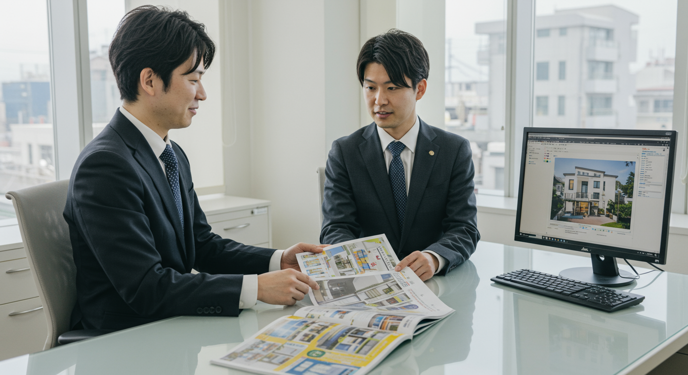 賃貸仲介営業の日常風景