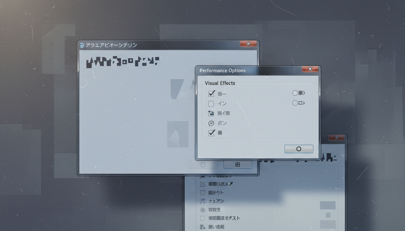 Windows 11 パフォーマンスオプション設定画面