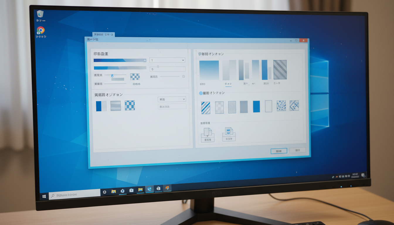 Office印刷設定最適化 プリンター詳細設定画面
