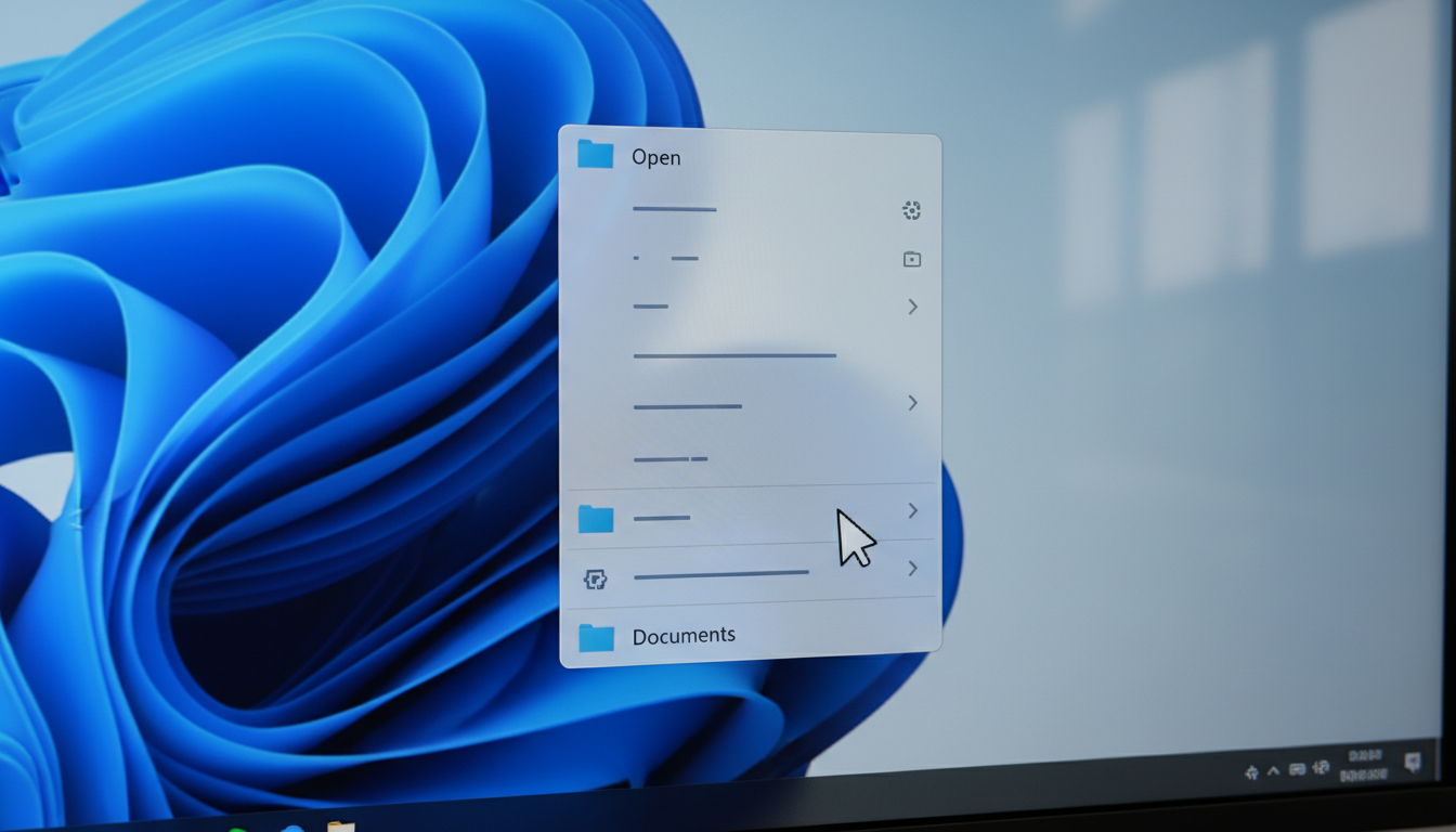 クイックアクセスにフォルダーをピン留めする操作画面