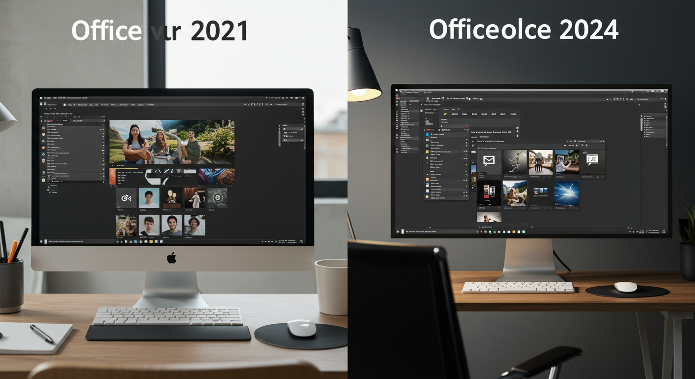 Office 2021と2024の機能比較チャート