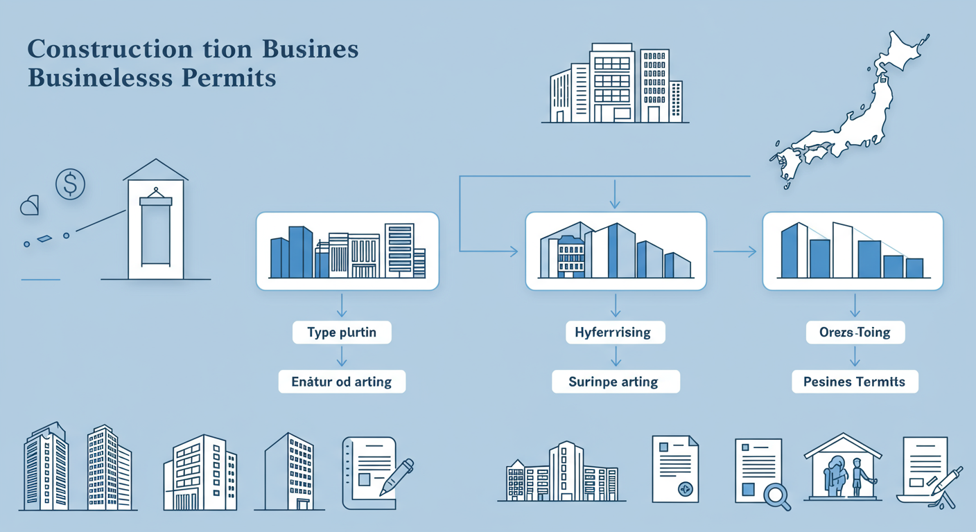 建設業許可の種類を示す図表