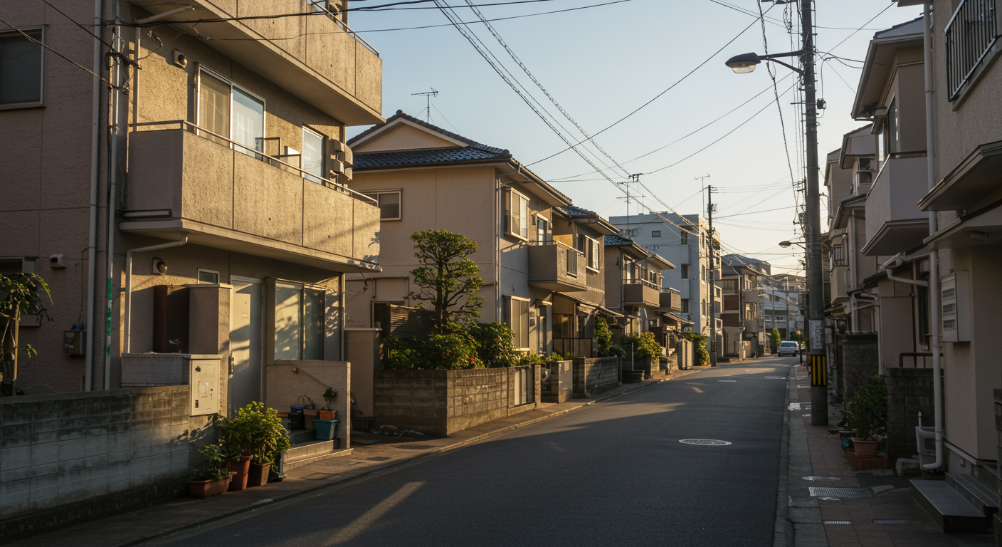 港区芝エリアの住宅街の様子