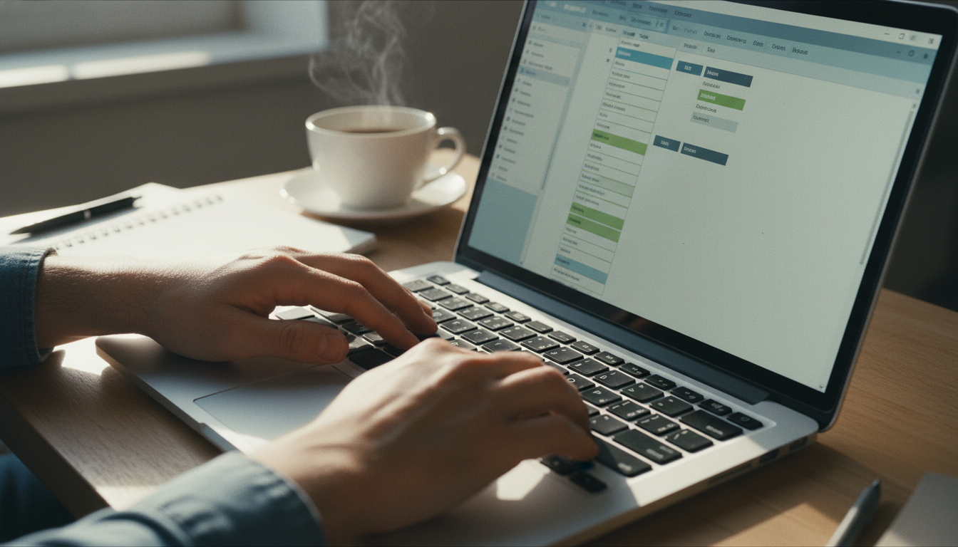 OneNoteで情報を一元管理するビジネスパーソン
