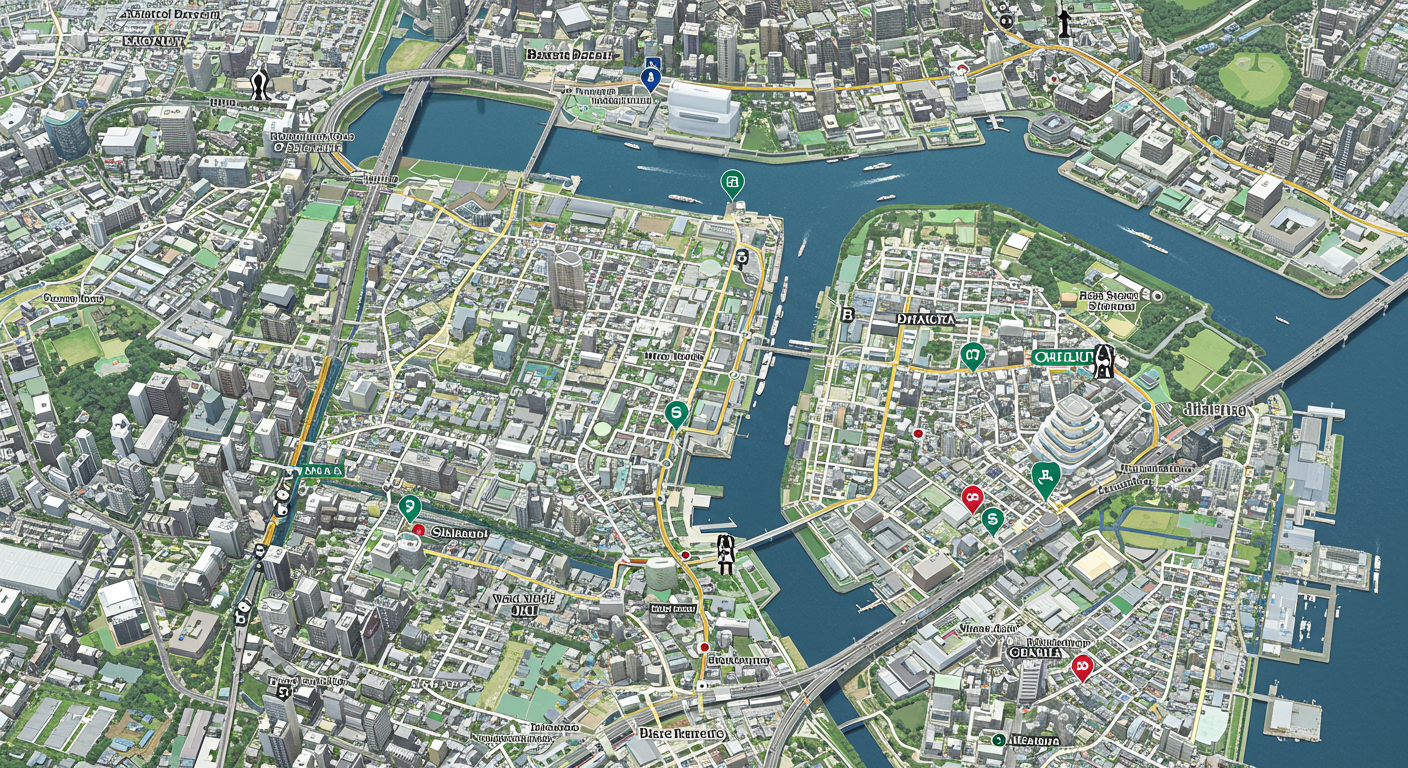 芝浦エリアの交通アクセスマップと主要駅