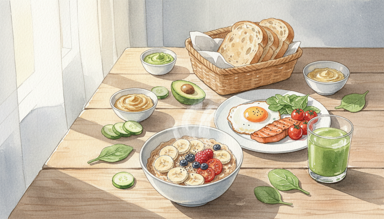 バランスの良い食事 女性 健康的な朝食 基礎代謝アップ