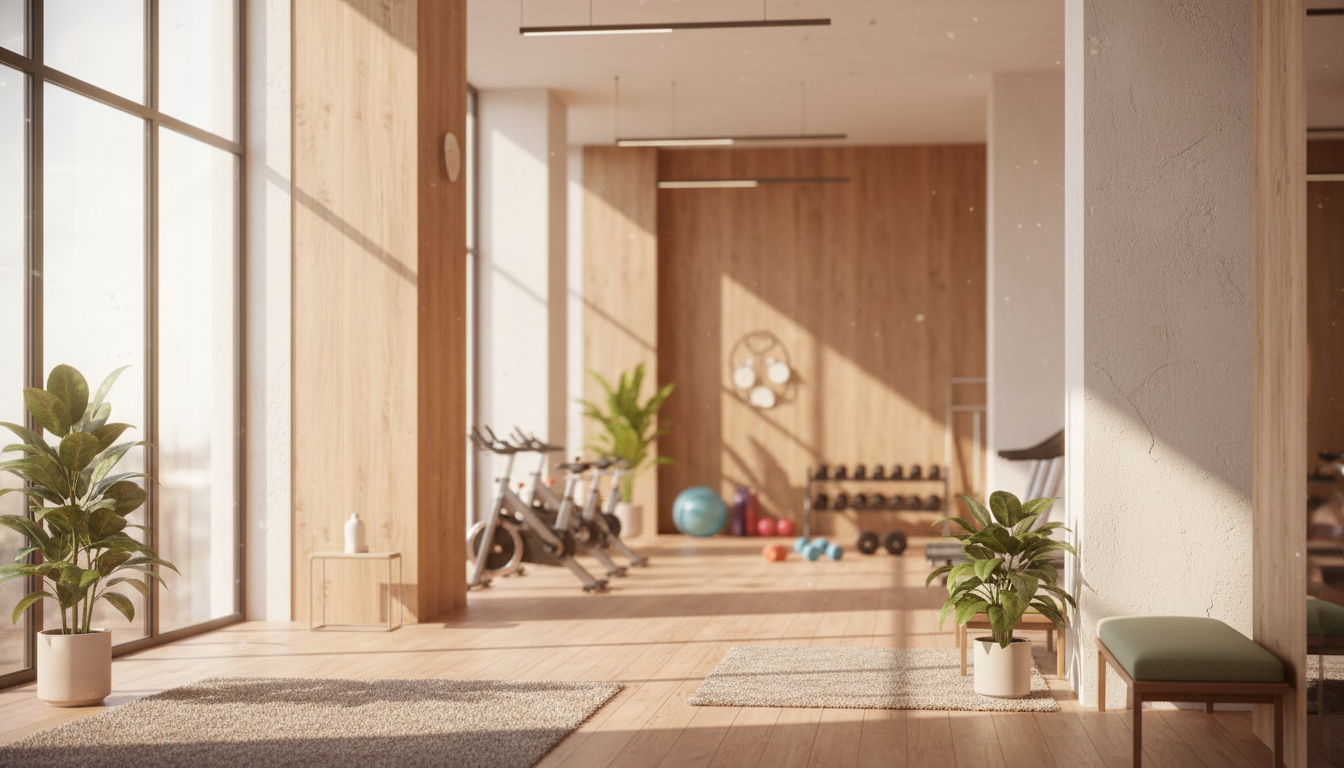 女性専用パーソナルジムでトレーニングする様子