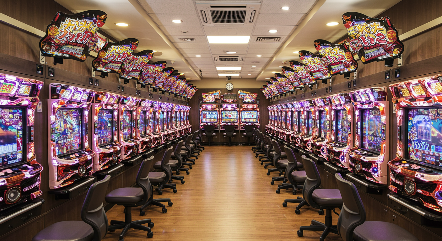 パチンコ店の店内風景