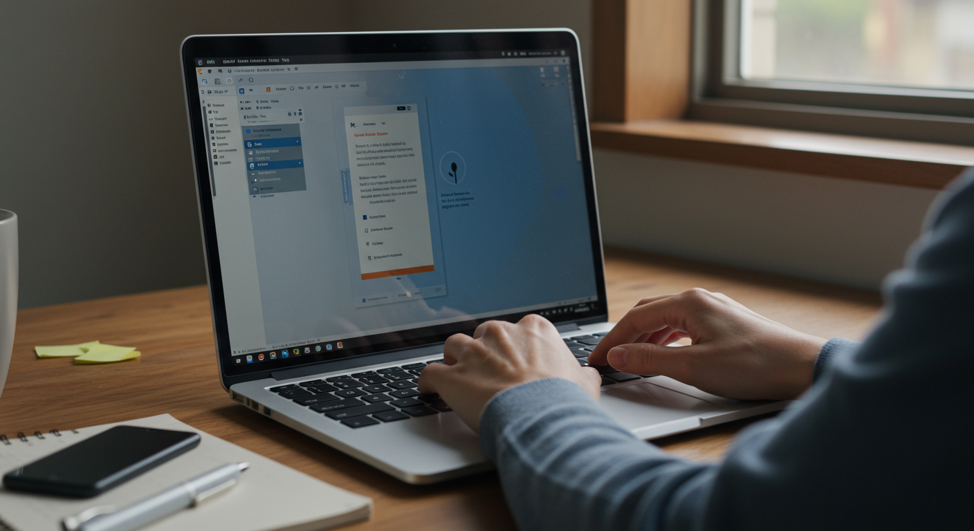 Officeの音声入力機能を使用している様子