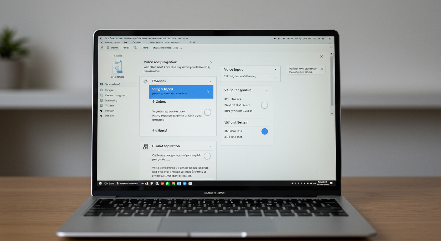 Office音声入力の設定画面