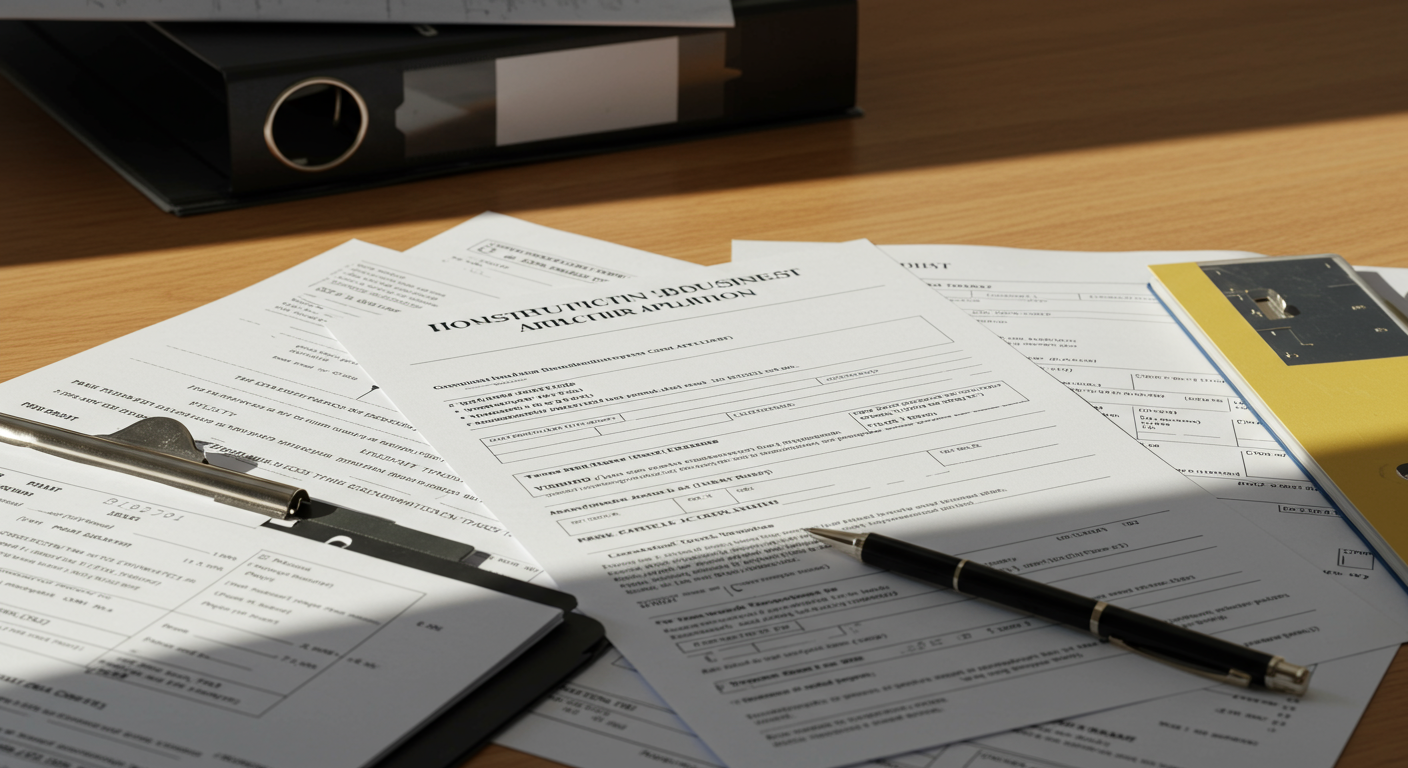 建設業許可申請書類と必要書類一式