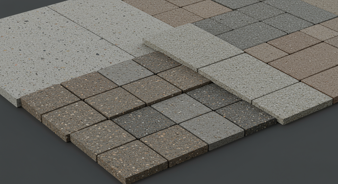 様々なスロープ素材の質感と特徴