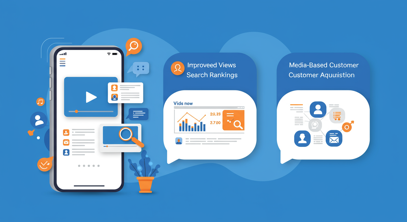 動画SEOの概念図と主要メリット