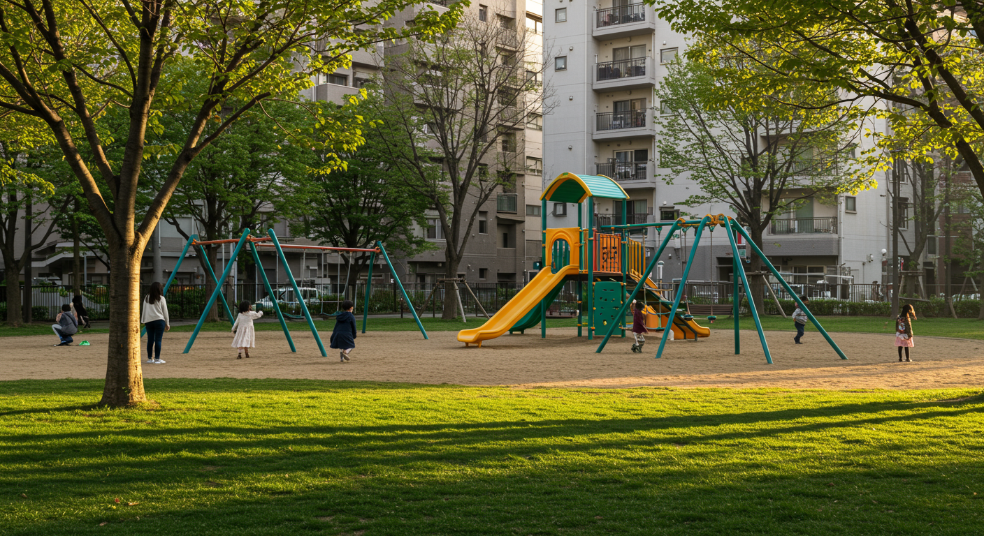 赤坂周辺の緑豊かな公園と遊び場