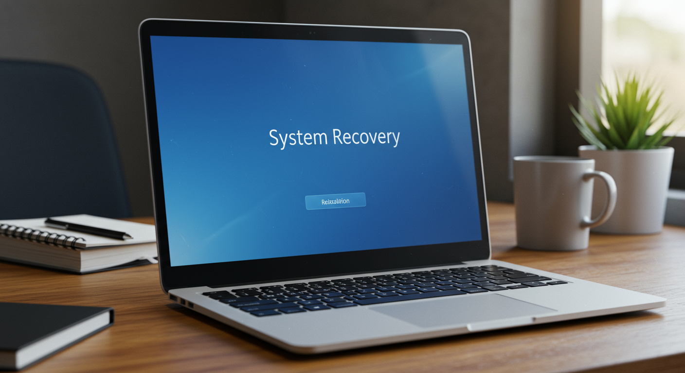 Windowsの再インストール画面