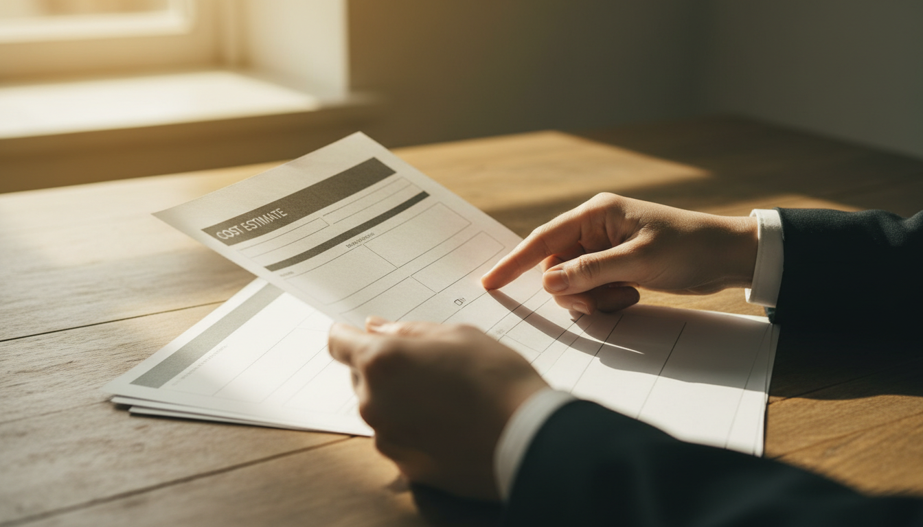 特殊車両申請の見積もり確認シーン