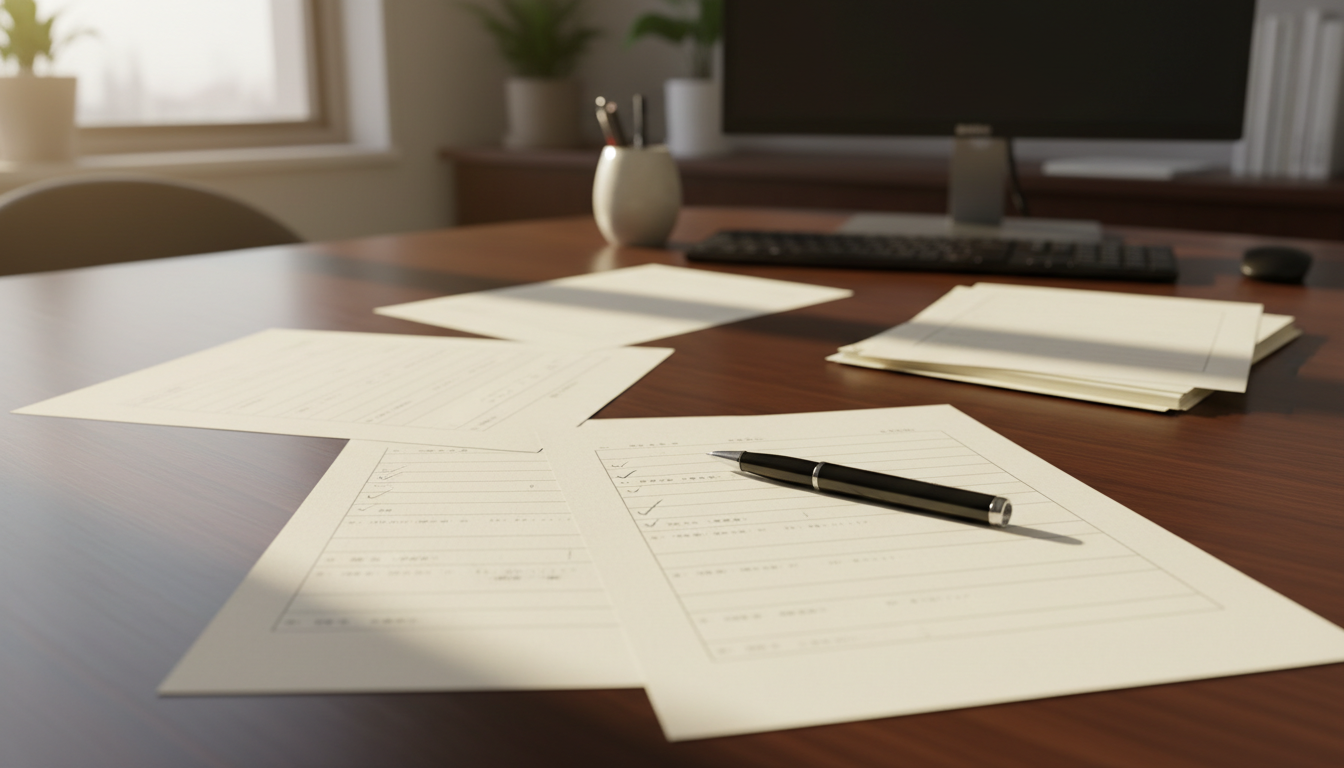 特殊車両通行許可申請書類のチェックリスト