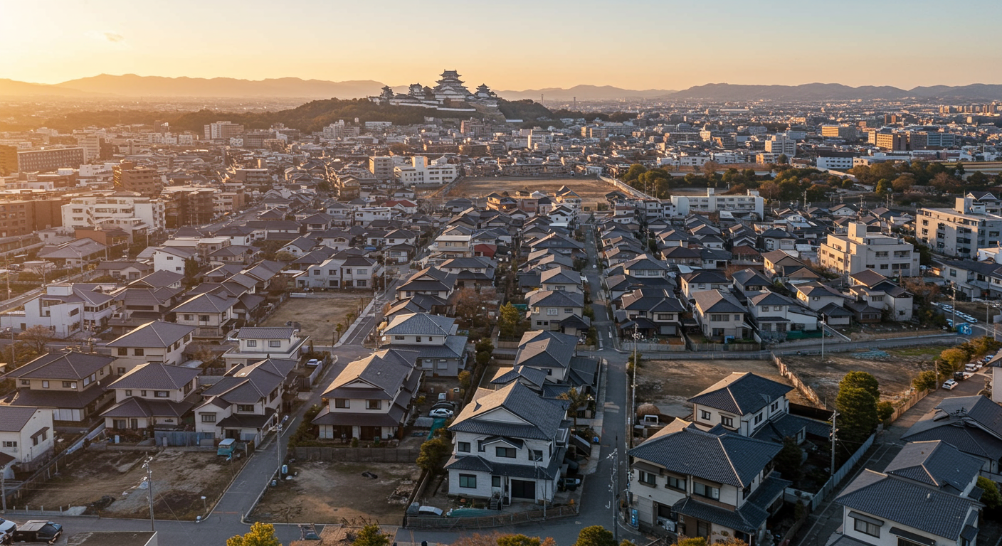 姫路市の街並みと不動産の様子