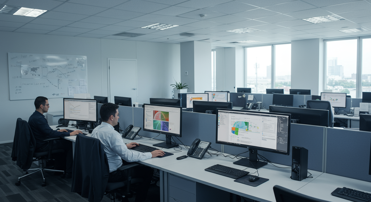 法人環境でのWindows正規ライセンス使用の重要性を表す業務風景