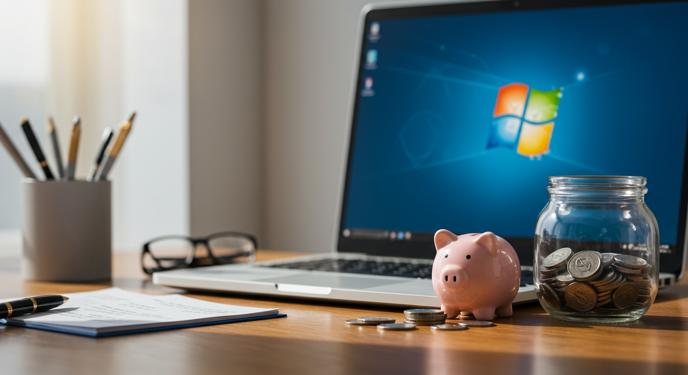 コストパフォーマンスの高いWindows正規ライセンス購入方法を示す画像