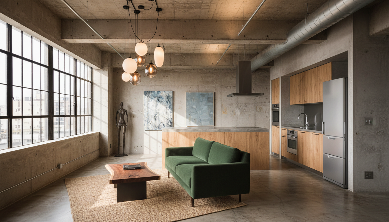 港区三田のデザイナーズマンションのスタイリッシュな内装