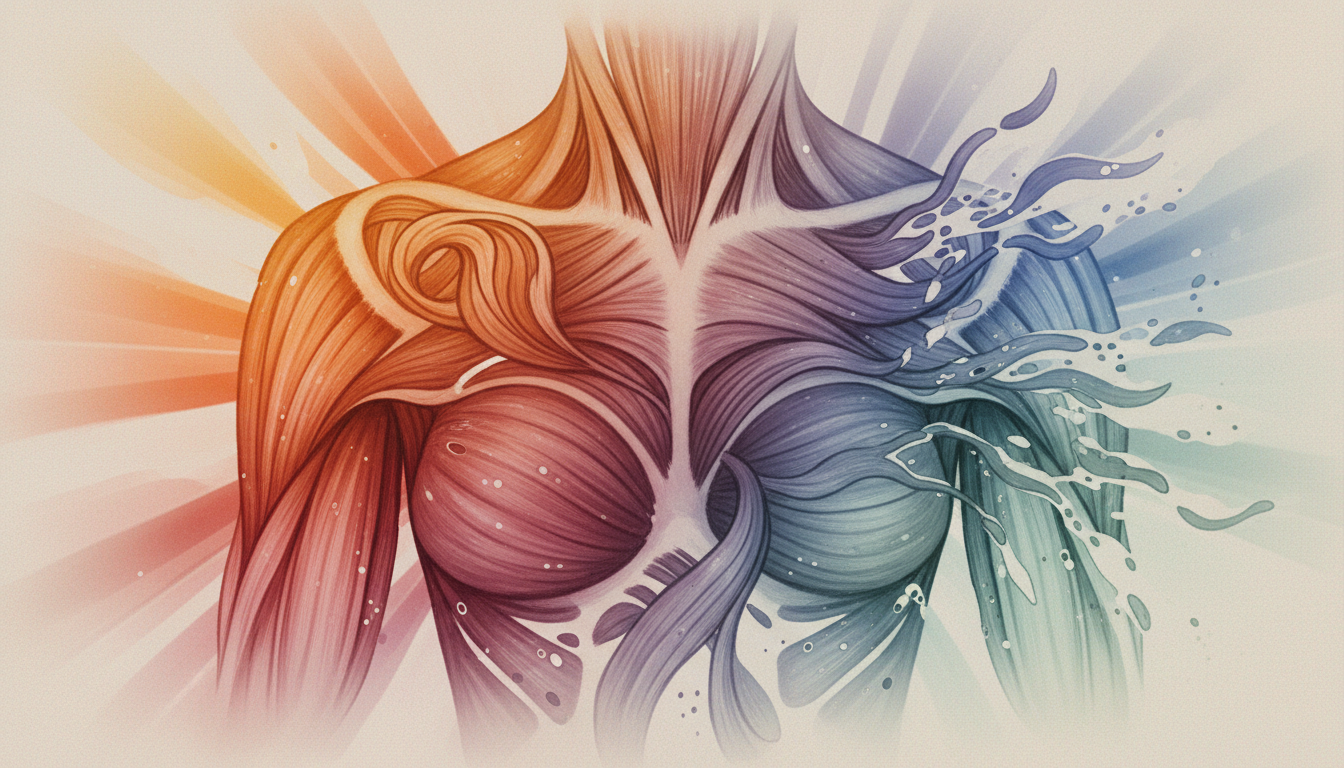 40代女性の基礎代謝低下と筋肉量減少の関係を示すイメージ