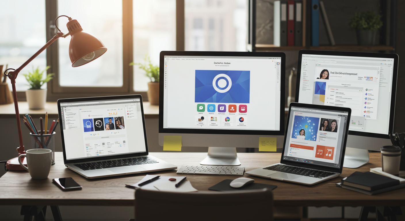 SNS運用外注のメリットを表す概念図