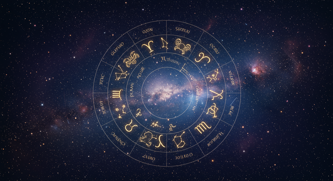 12星座と金運の関係を表す美しい星空