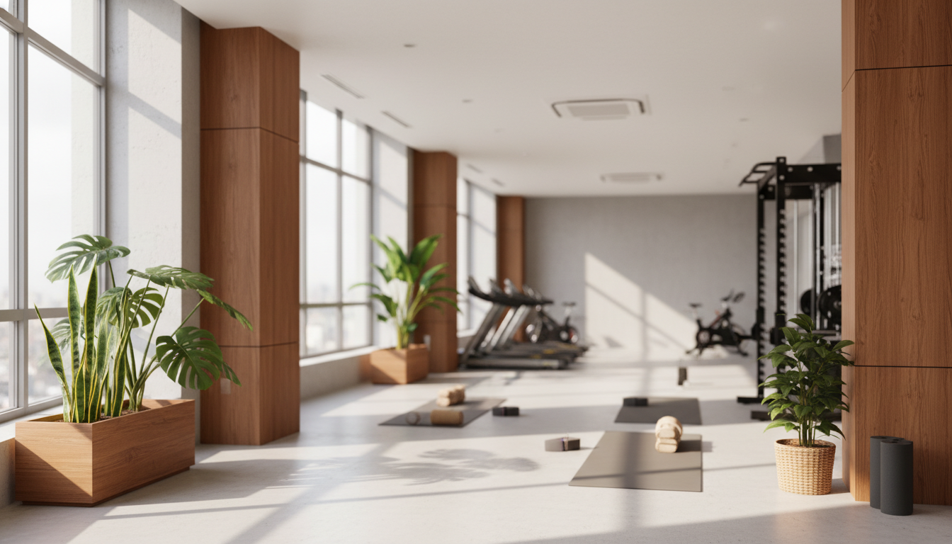 60代女性の筋トレサポート風景