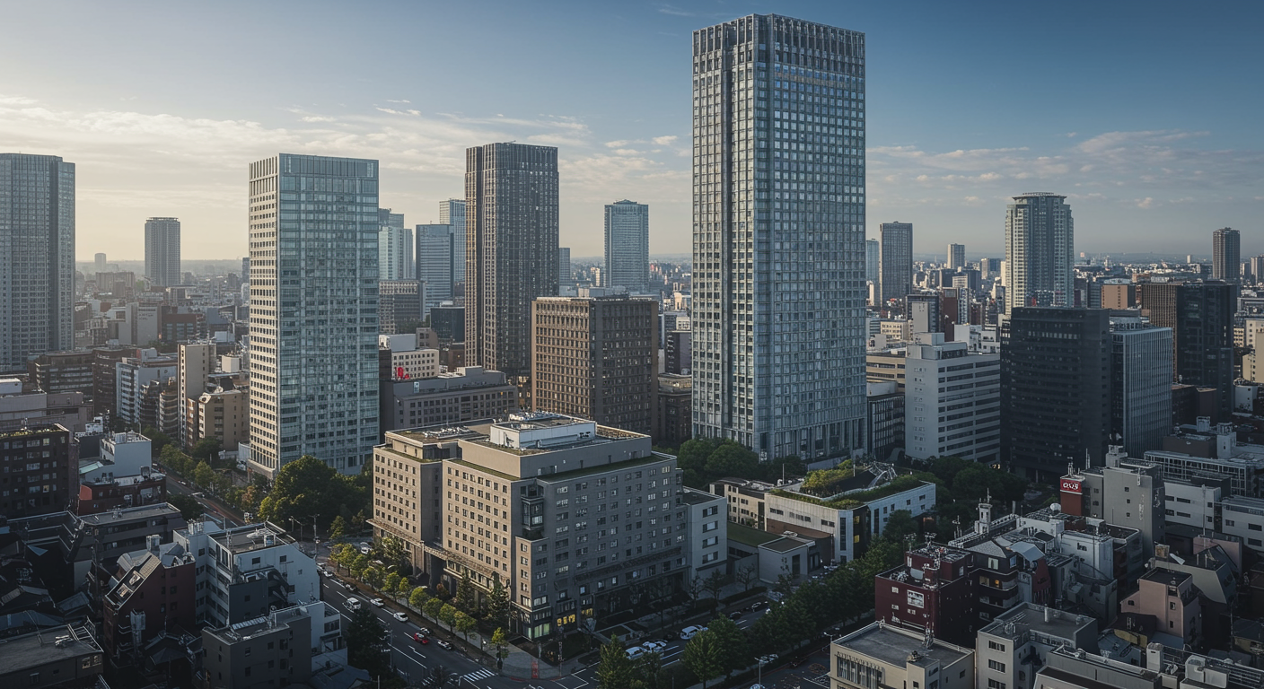 赤坂の高級感あふれる街並みと近代的なビル群