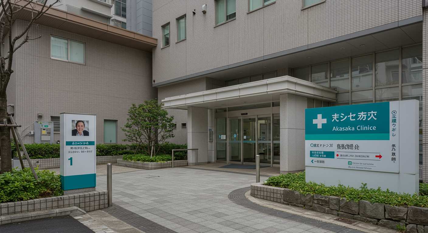 赤坂エリアの医療施設と公共施設