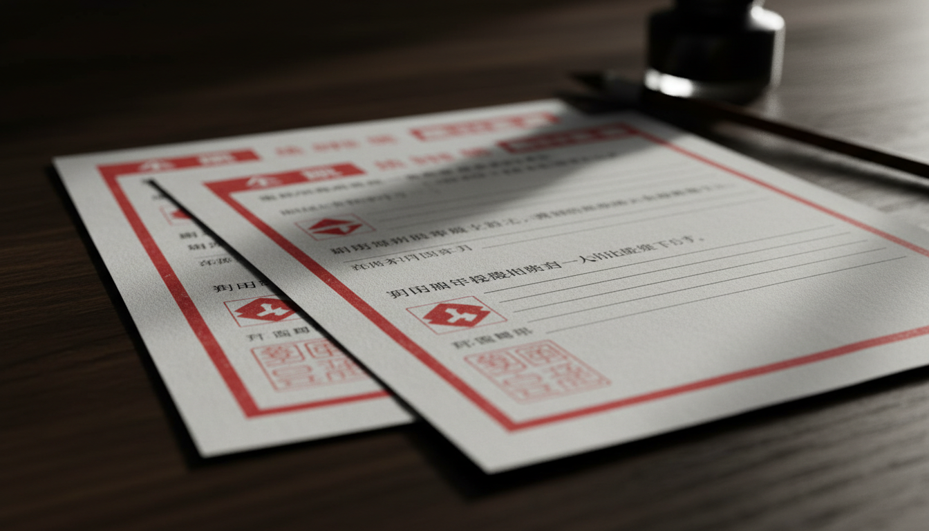 道路法違反の罰則と措置命令の通知書