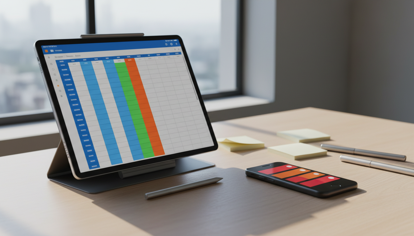 期限管理表とカレンダーアプリの通知画面