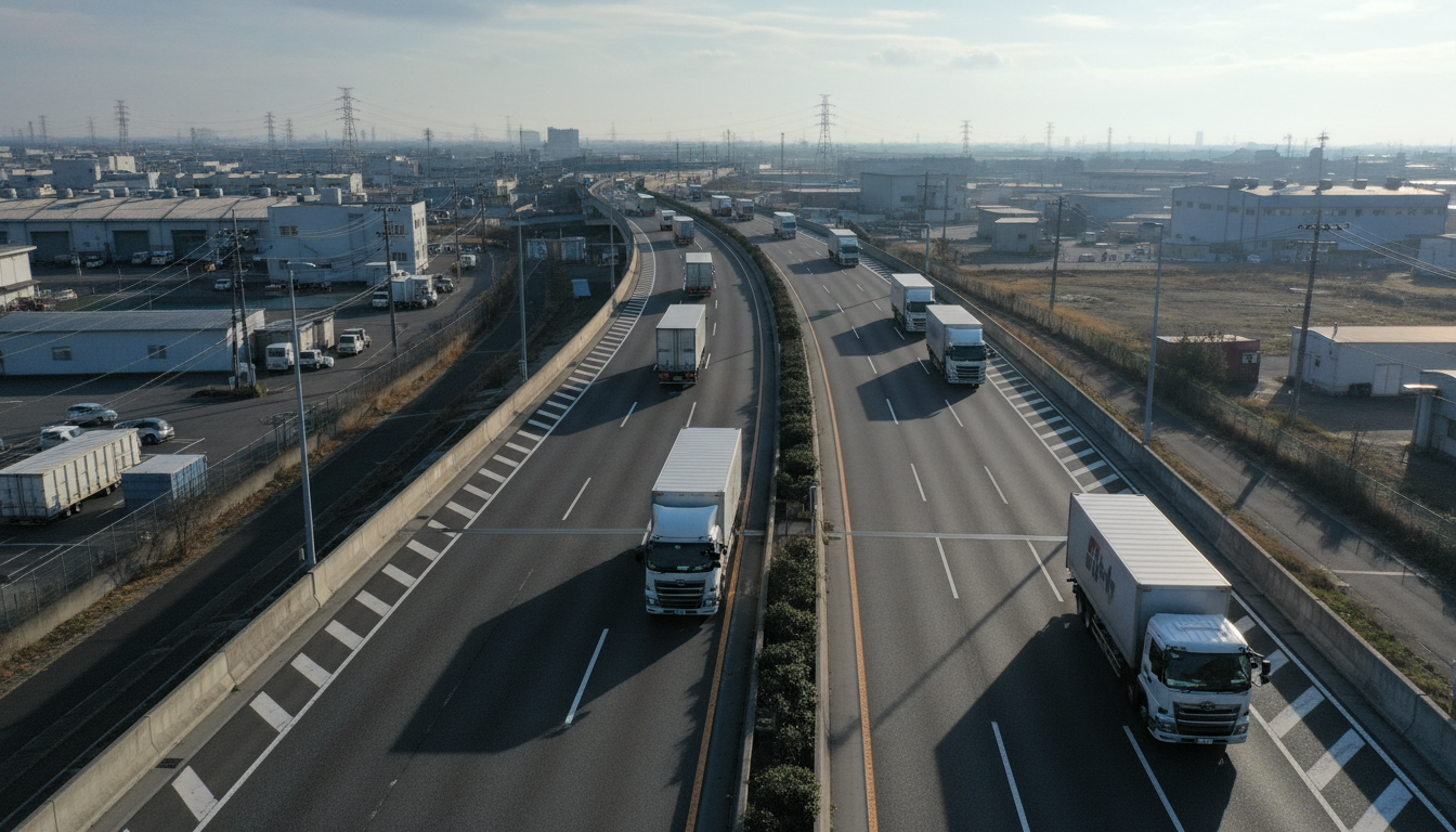 特殊車両通行許可制度の概要と一般的制限値のイメージ