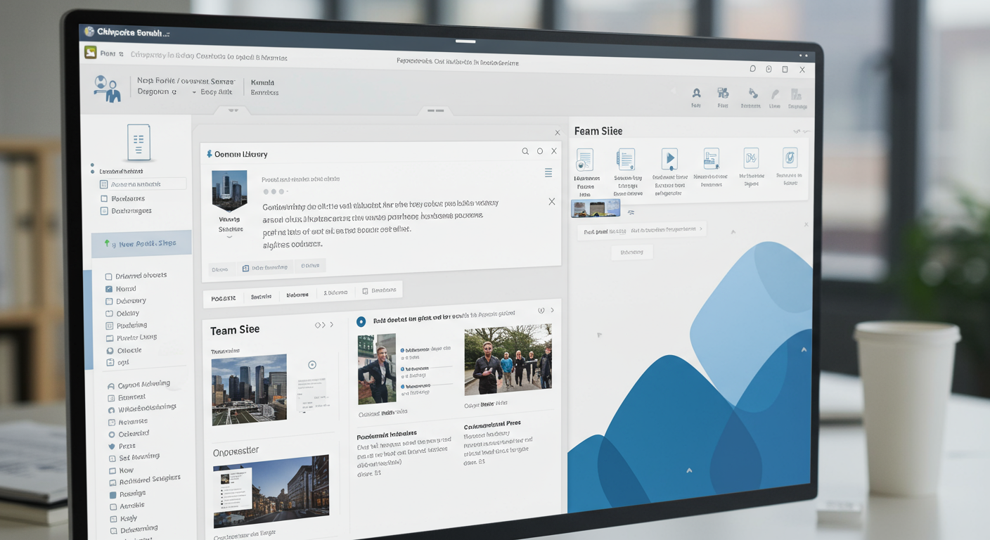 SharePointで構築された企業ポータルサイト