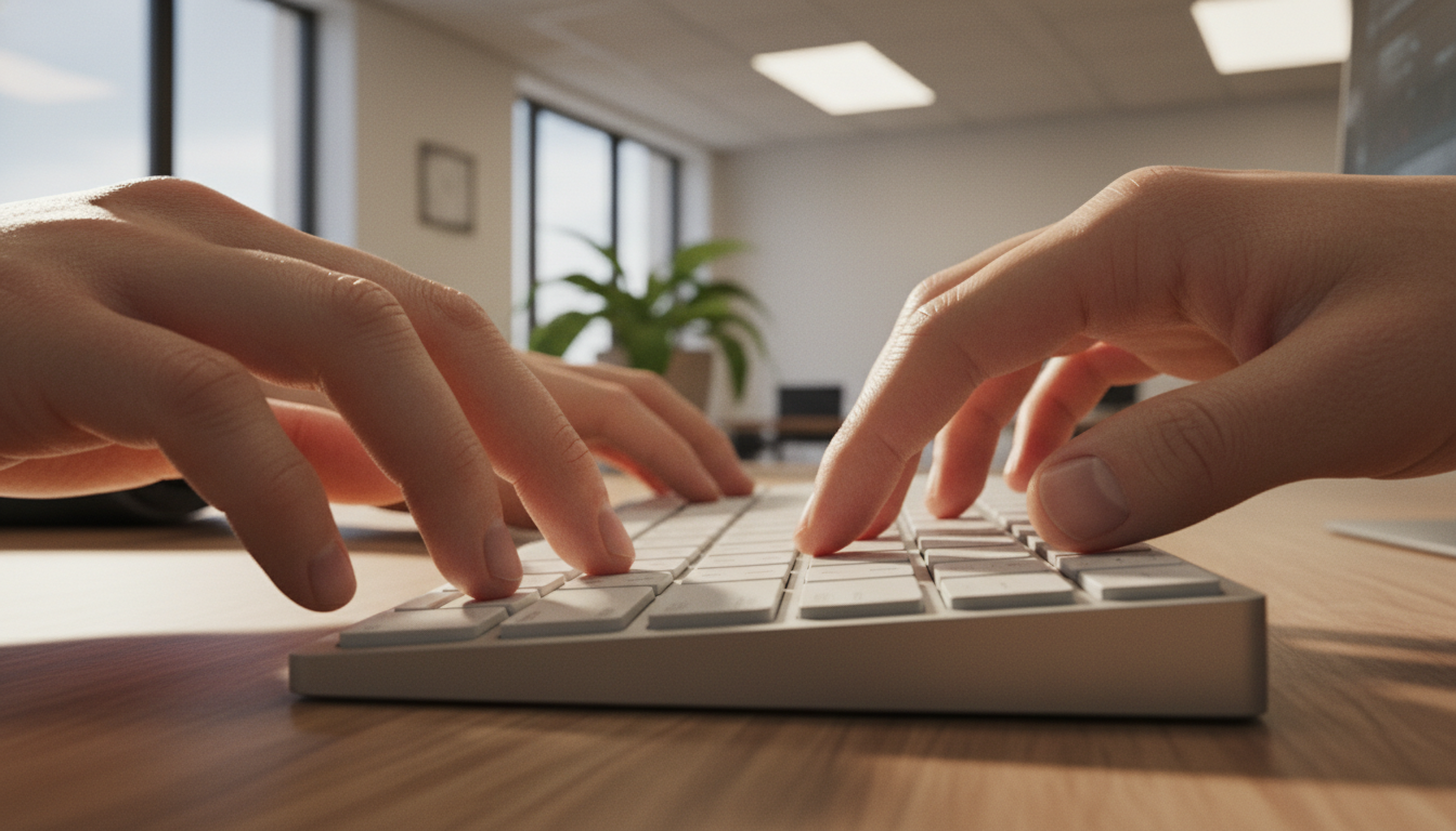 キーボードのShiftキーとF10キーを押す操作イメージ