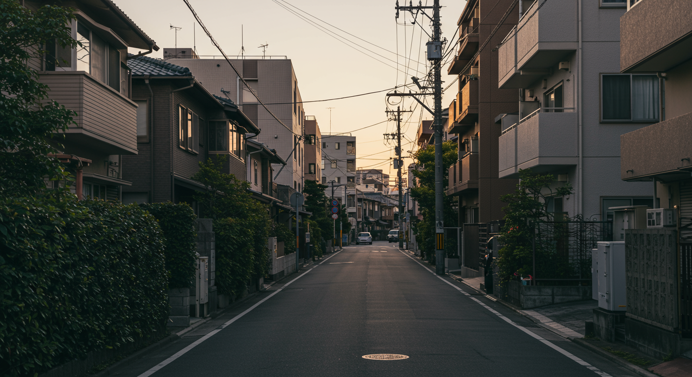 麻布狸穴町の街並みと住宅地の様子